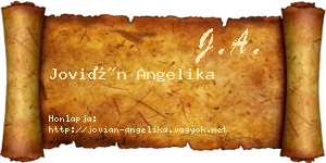 Jovián Angelika névjegykártya